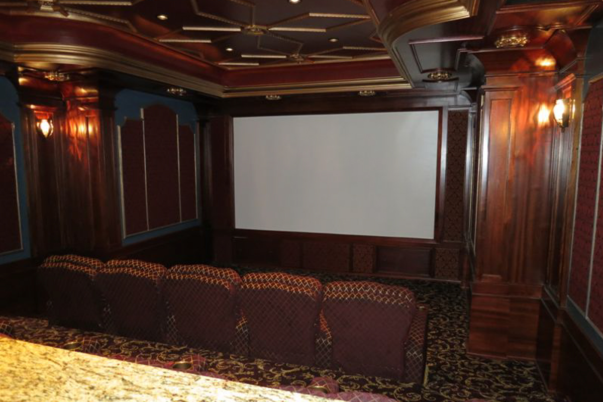 Highland Builders custom home theater